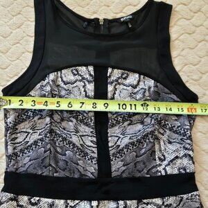 David Bitton Black & Gray Snakeskin